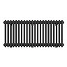 Keswick 450 x 1010mm Horizontal Radiator Matt Black 2 Column