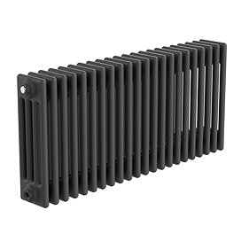 Keswick 450 x 1010mm Horizontal Radiator Matt Black 4 Column