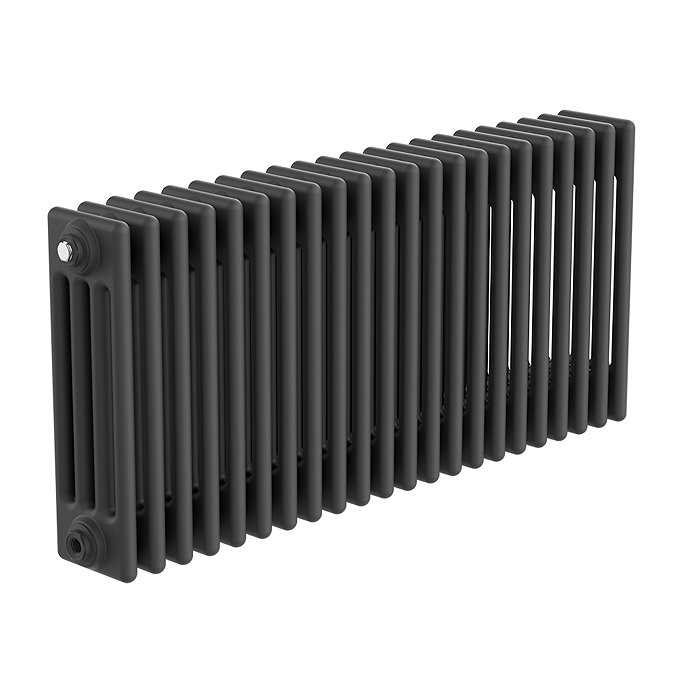 Keswick 450 x 1010mm Horizontal Radiator Matt Black 4 Column