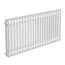 Keswick 450 x 1010mm Horizontal Radiator White 2 Column