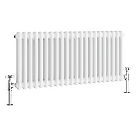 Keswick 450 x 1010mm Horizontal Radiator White 2 Column