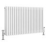 Keswick 450 x 1010mm Horizontal Radiator White 4 Column