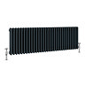 Keswick 450 x 1414mm Cast Iron Style Traditional 3 Column Anthracite Radiator