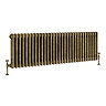 Keswick 450 x 1414mm Cast Iron Style Traditional 3 Column Antique Brass Radiator