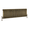 Keswick 450 x 1414mm Cast Iron Style Traditional 3 Column Antique Brass Radiator