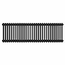 Keswick 450 x 1415mm Cast Iron Style Traditional 2 Column Matt Black Radiator