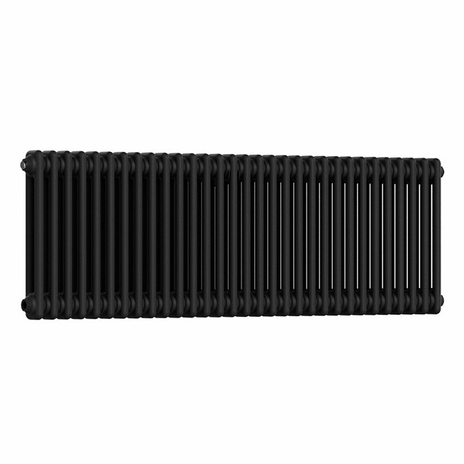 Keswick 450 x 1415mm Cast Iron Style Traditional 4 Column Matt Black Radiator