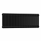 Keswick 450 x 1415mm Cast Iron Style Traditional 4 Column Matt Black Radiator