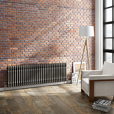 Keswick 450 x 1415mm Raw Metal (Lacquered) 3 Column Radiator