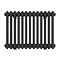 Keswick 450 x 605mm Horizontal Radiator Matt Black 2 Column