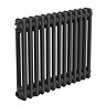 Keswick 450 x 605mm Horizontal Radiator Matt Black 2 Column