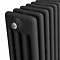 Keswick 450 x 605mm Horizontal Radiator Matt Black 4 Column