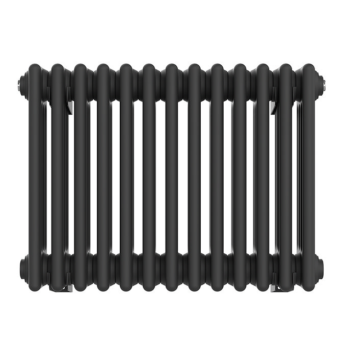 Keswick 450 x 605mm Horizontal Radiator Matt Black 4 Column