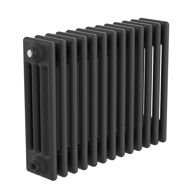 Keswick 450 x 605mm Horizontal Radiator Matt Black 4 Column