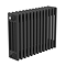Keswick 450 x 605mm Horizontal Radiator Matt Black 4 Column