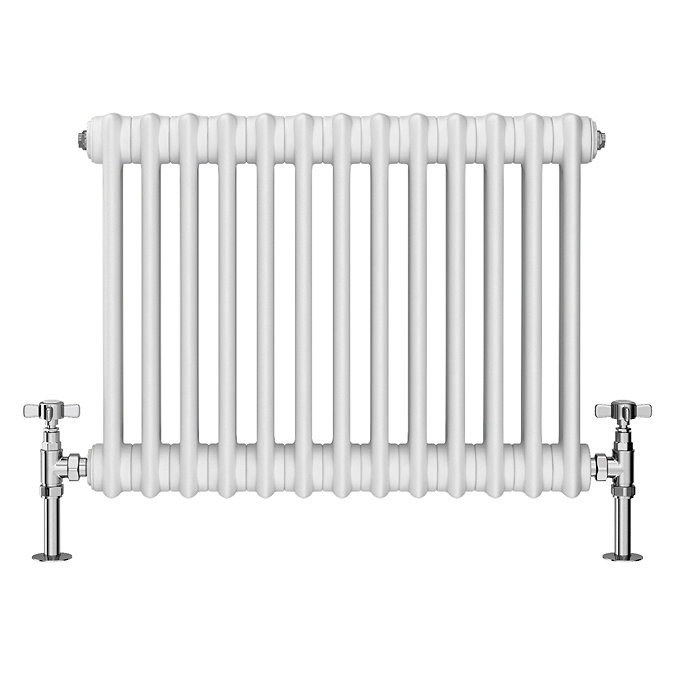 Keswick 450 x 605mm Horizontal Radiator White 2 Column