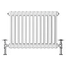 Keswick 450 x 605mm Horizontal Radiator White 2 Column
