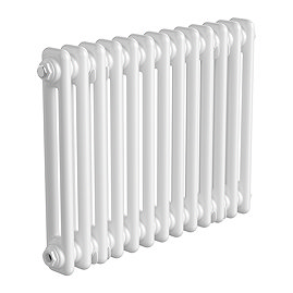 Keswick 450 x 605mm Horizontal Radiator White 2 Column