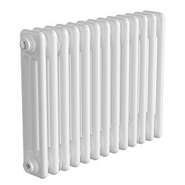 Keswick 450 x 605mm Horizontal Radiator White 3 Column