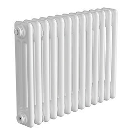 Keswick 450 x 605mm Horizontal Radiator White 3 Column