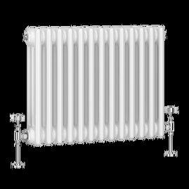 Keswick 450 x 605mm Horizontal Radiator White 3 Column