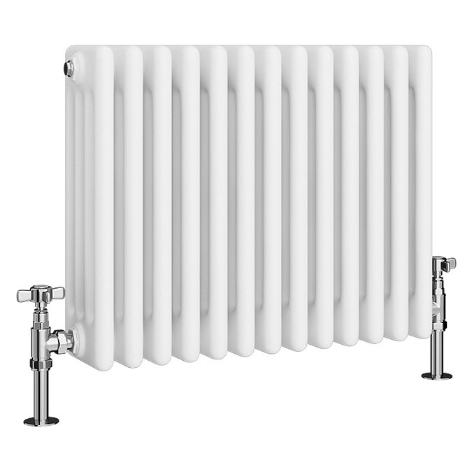 Keswick 450 x 605mm Horizontal Radiator White 4 Column