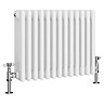 Keswick 450 x 605mm Horizontal Radiator White 4 Column