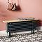 Keswick 480 x 1200mm Cast Iron Style 4 Column Anthracite Bench Radiator