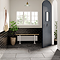 Keswick 480 x 1200mm Cast Iron Style 4 Column White Bench Radiator