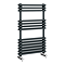 Keswick W500 x H832mm Vertical Cast Iron Style Traditional Anthracite Grey Towel Rail