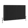 Keswick 600 x 1010mm Cast Iron Style Traditional 4 Column Matt Black Radiator