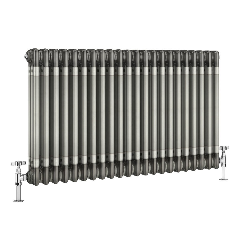 Keswick 600 x 999mm Raw Metal (Lacquered) 3 Column Radiator | Victorian ...