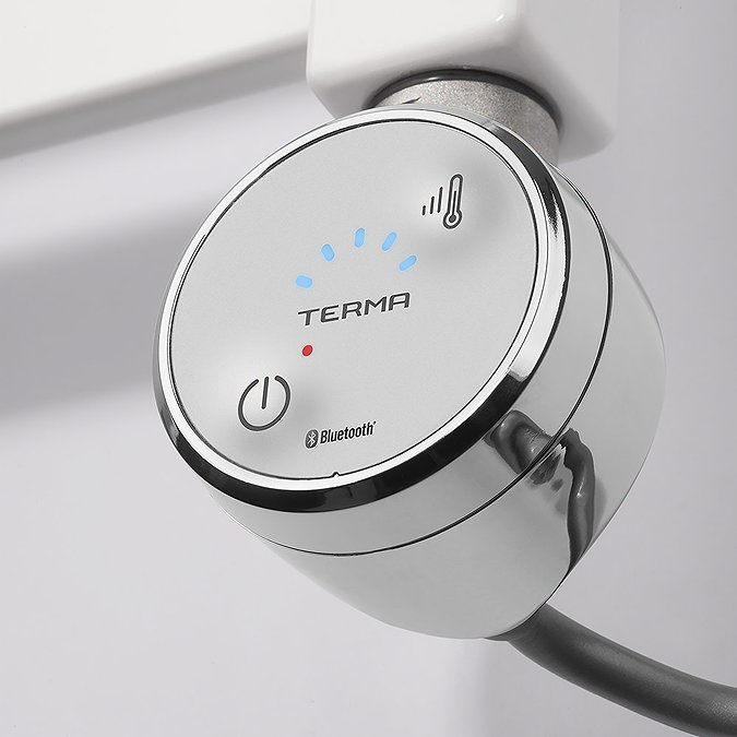 Keswick 600 x 1010mm Traditional Anthracite Electric Only 2 Column Radiator with Bluetooth Thermostatic Element