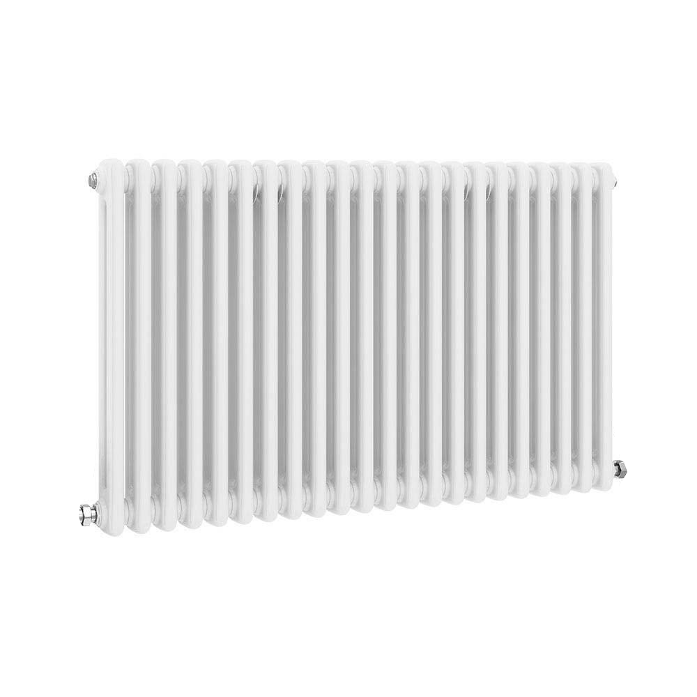 Keswick 600 x 1010mm Traditional White Electric Only 2 Column Radiator ...