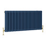 Keswick 600 x 1190mm Cast Iron Style Traditional 3 Column Regal Blue Radiator