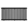 Keswick 600 x 1190mm Horizontal Radiator Matt Black 2 Column