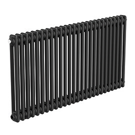 Keswick 600 x 1190mm Horizontal Radiator Matt Black 2 Column