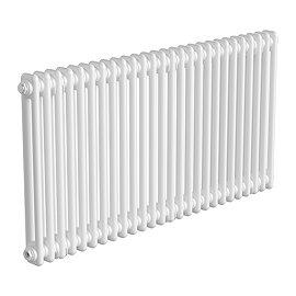 Keswick 600 x 1190mm Horizontal Radiator White 2 Column