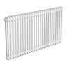 Keswick 600 x 1190mm Horizontal Radiator White 2 Column