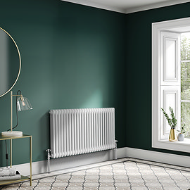 Keswick 600 x 1190mm Horizontal Radiator White 2 Column