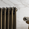 Keswick 600 x 1355mm Cast Iron Style Traditional 3 Column Antique Brass Radiator