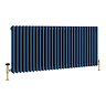 Keswick 600 x 1370mm Cast Iron Style Traditional 3 Column Regal Blue Radiator