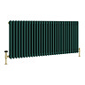 Keswick 600 x 1370mm Cast Iron Style Traditional 3 Column Regal Green Radiator