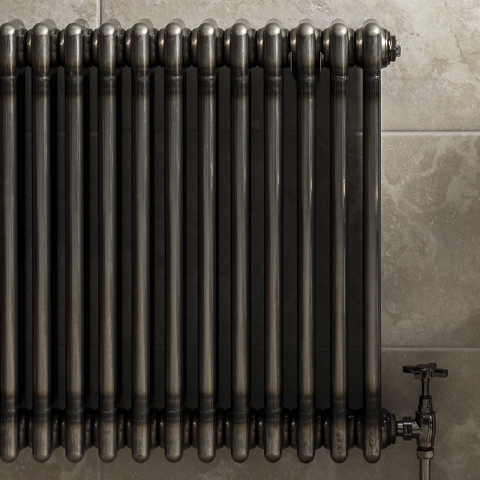 Keswick 600 x 1370mm Raw Metal (Lacquered) 3 Column Radiator