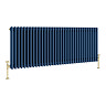 Keswick 600 x 1550mm Cast Iron Style Traditional 3 Column Regal Blue Radiator