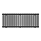 Keswick 600 x 1550mm Horizontal Radiator Matt Black 2 Column