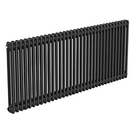 Keswick 600 x 1550mm Horizontal Radiator Matt Black 2 Column