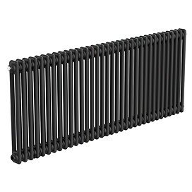Keswick 600 x 1550mm Horizontal Radiator Matt Black 2 Column