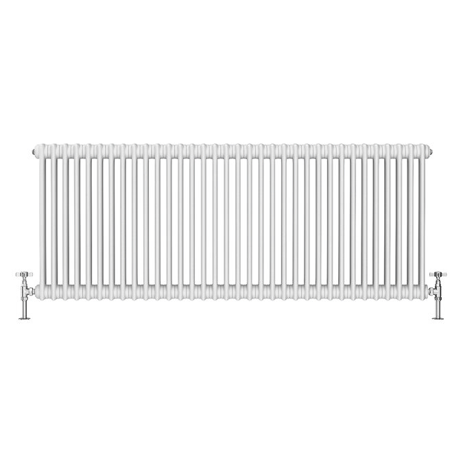 Keswick 600 x 1550mm Horizontal Radiator White 2 Column
