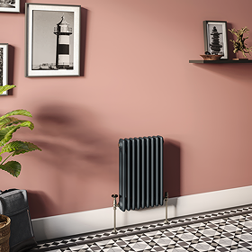 Keswick 600 x 425mm Vertical Radiator Anthracite 2 Column